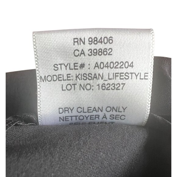 Theory Womens Black Tappered Leg Pleated Pants Silk & Spandex Blend Size 10 - Picture 8 of 13